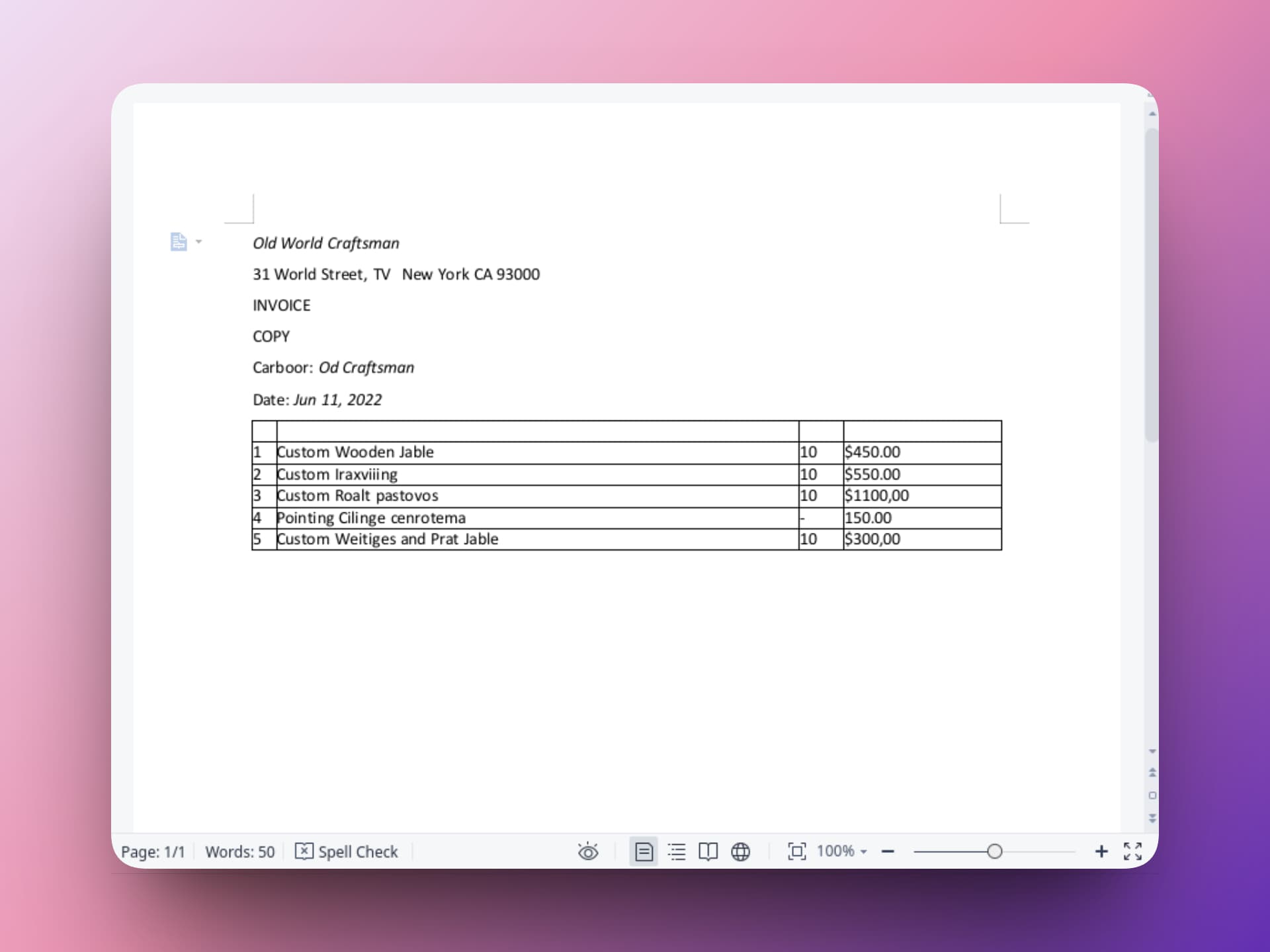 FreeOCR.ai perfect Image to Word conversion result