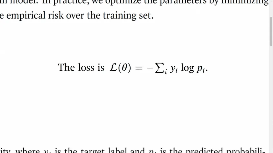 Text with an Inline Equation